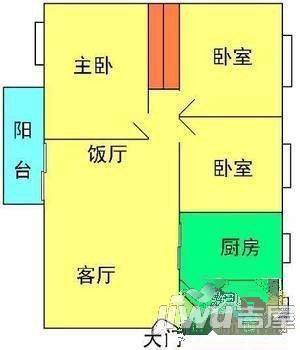 春晖苑2室2厅2卫户型图