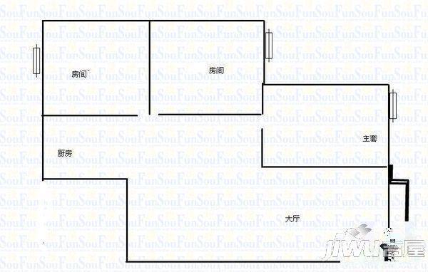 盛华苑4室2厅2卫户型图