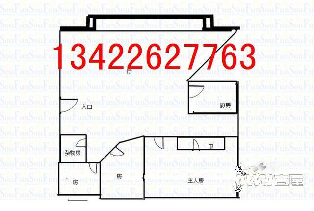 长怡花园3室2厅1卫户型图