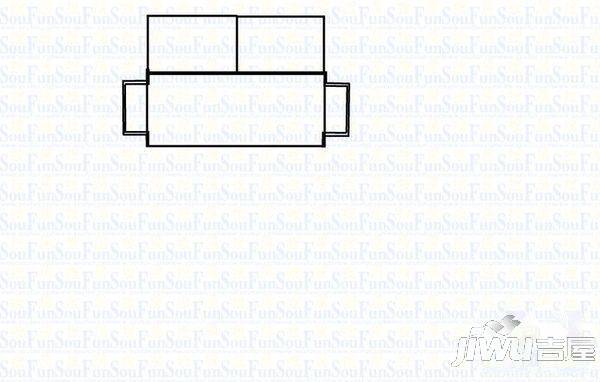 长顺花园2室2厅1卫户型图