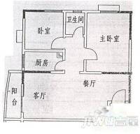 金碧花园2室2厅1卫户型图