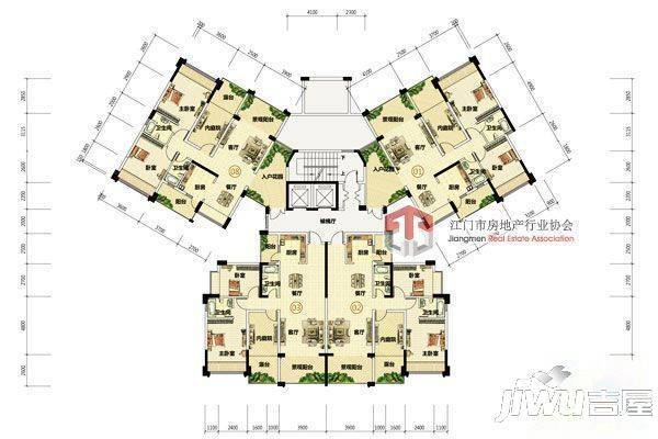 名苑花园1室1厅1卫户型图