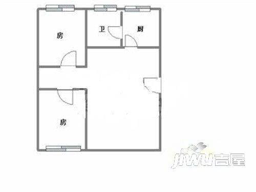 良化新村东2室2厅1卫户型图