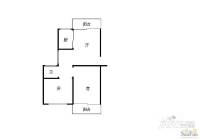 天河小苑2室1厅1卫户型图