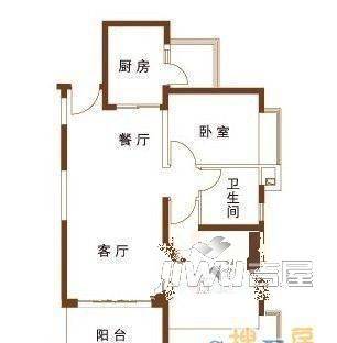 平芦名苑2室2厅1卫户型图