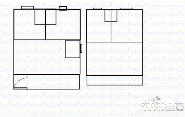 灏景园别墅3室2厅2卫户型图