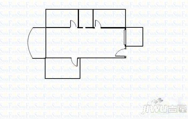 江海花园2室2厅2卫户型图