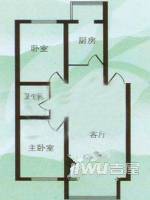 农林路小区2室1厅1卫户型图