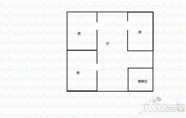 雅怡居3室2厅1卫户型图