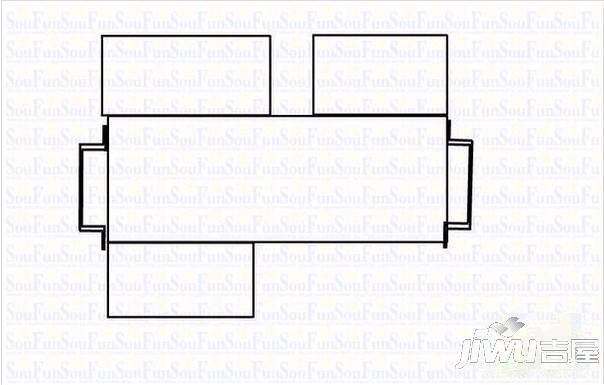 新泰和广场2室1厅1卫户型图