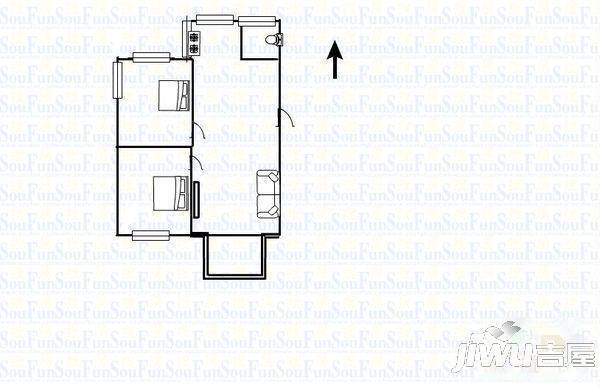 甘化新村3室2厅2卫户型图