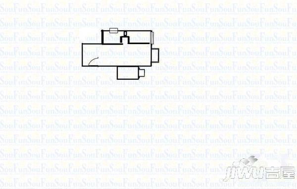 朗悦居2室1厅1卫户型图