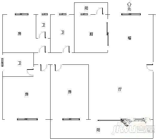 君逸居普通住宅198㎡户型图