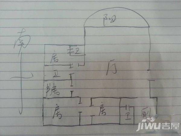 世纪花源3室2厅2卫户型图