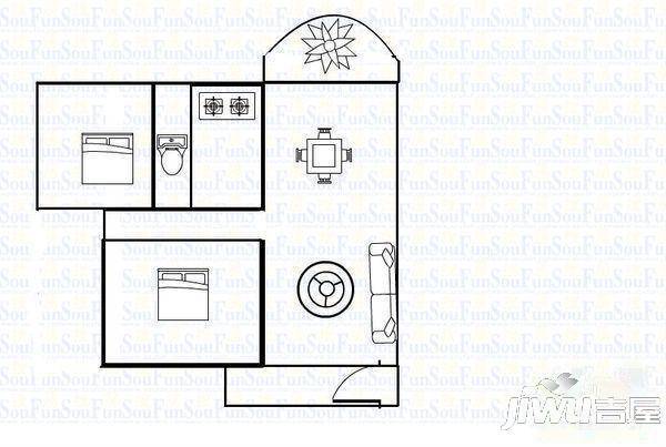 翠林苑3室2厅2卫163㎡户型图