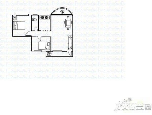 翠林苑3室2厅2卫163㎡户型图