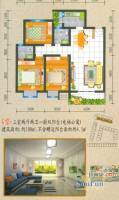 富瑞明珠3室2厅2卫108㎡户型图