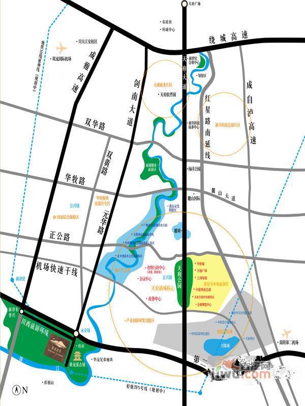 黄龙溪位置交通图图片