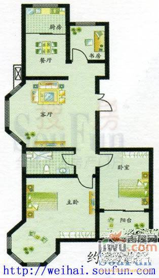 青青小城4室2厅2卫166㎡户型图