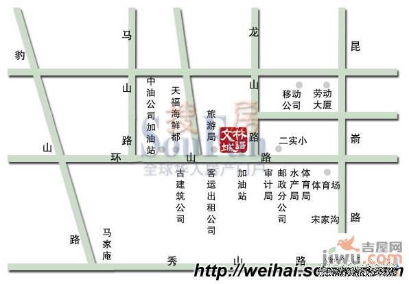 林语文城位置交通图图片