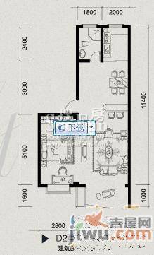 万嘉东海岸1室2厅1卫71.4㎡户型图