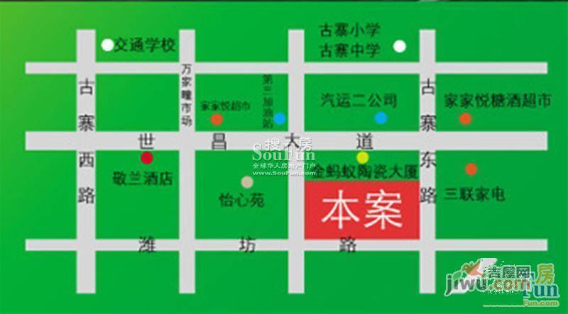 明程锦绣园位置交通图图片