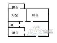 新海花园2室1厅1卫户型图