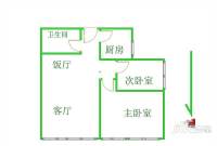 玫瑰园2室1厅1卫户型图