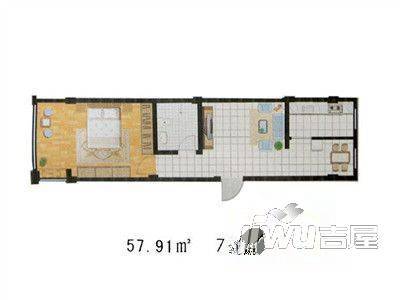 怡安苑2室1厅1卫户型图