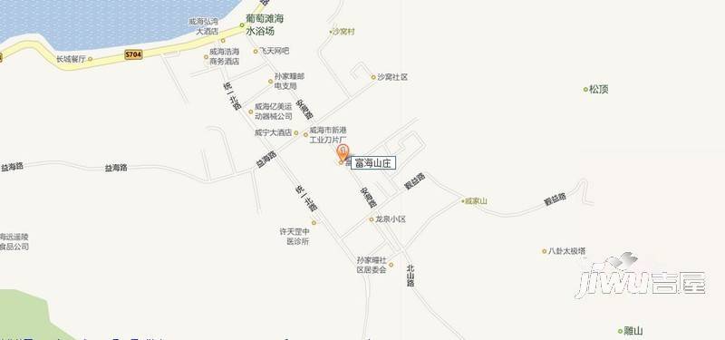 富海山庄位置交通图图片