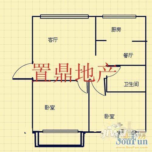 高区海景花园4室2厅2卫户型图