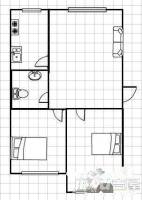 益海花园2室1厅1卫户型图