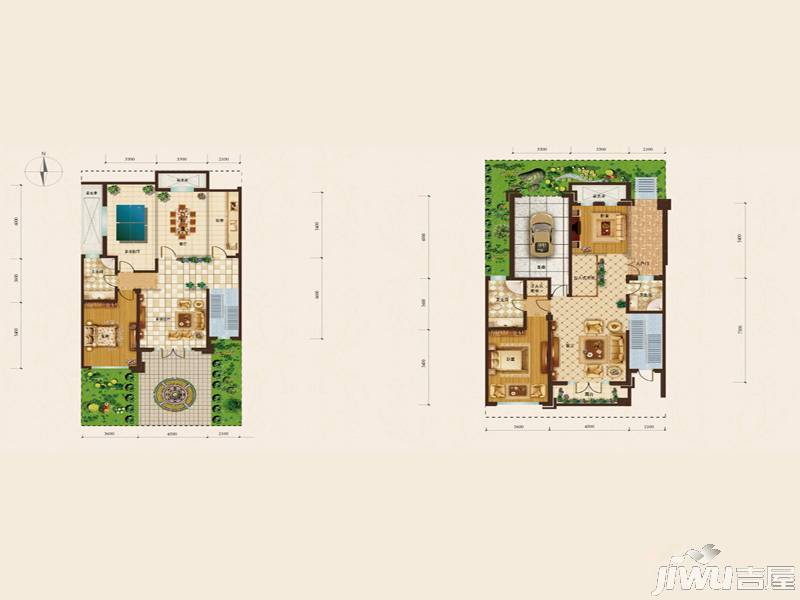 宝源珑湾别墅5室3厅4卫438.4㎡户型图