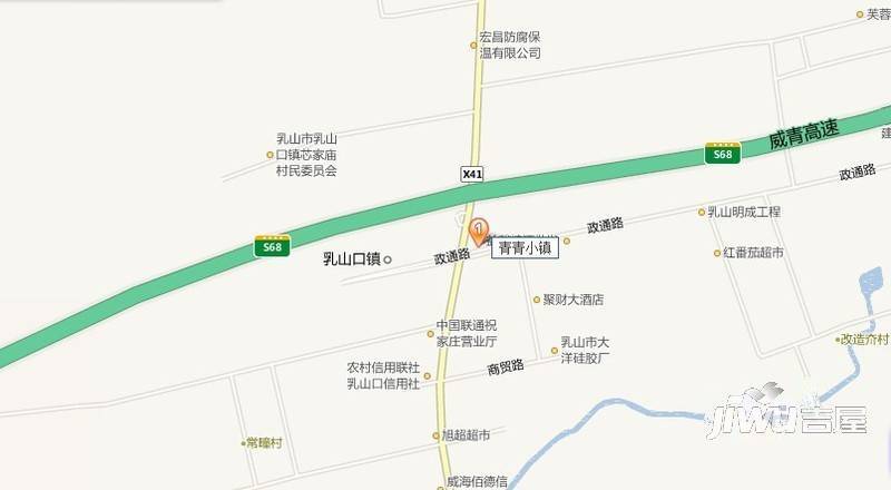 青青小镇位置交通图图片