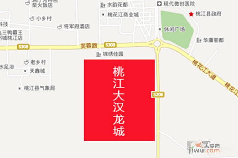 大汉龙城位置交通图
