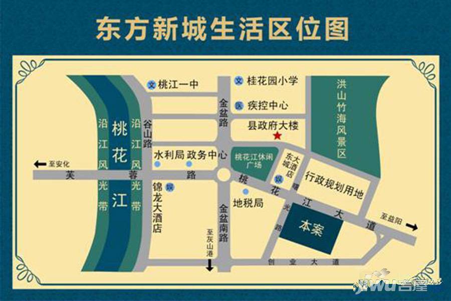 东方昌盛东方新城位置交通图1