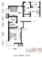 宁夏日报社家属院2室2厅1卫户型图