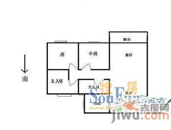 信诚小区2室2厅1卫户型图