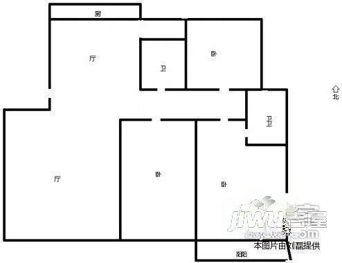 交警支队家属院0室2厅1卫户型图