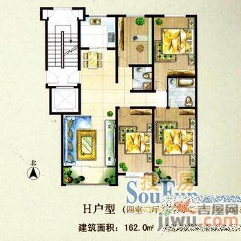 新琇苑3室2厅1卫户型图