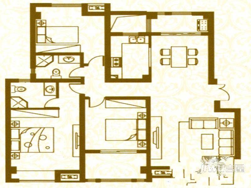 云和家园2室2厅1卫户型图