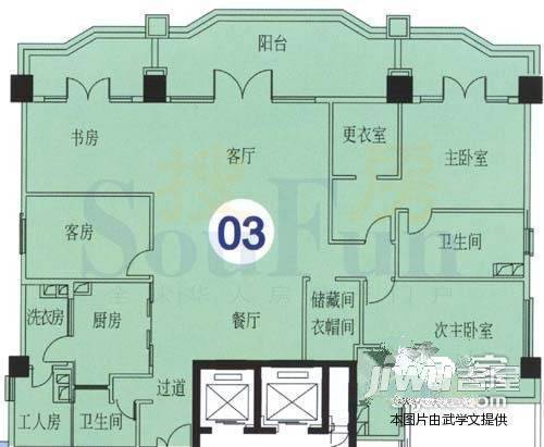 建南小区2室2厅1卫户型图