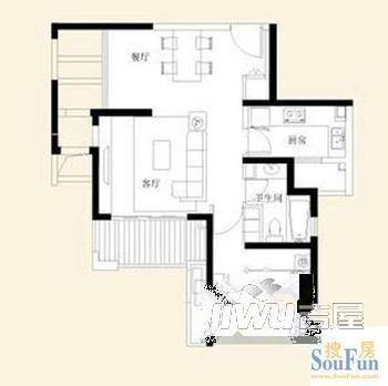 东方家园2室2厅1卫户型图