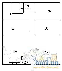 锦绣苑3室1厅1卫户型图