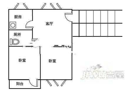 锦绣苑3室1厅1卫户型图