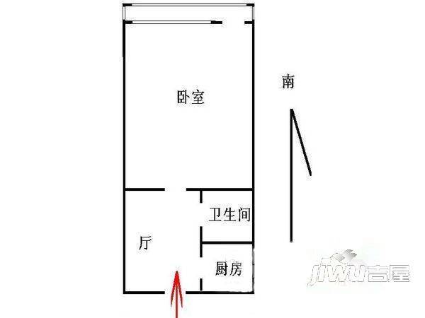 塞上名居2室2厅1卫90㎡户型图