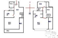 四季园2室2厅2卫户型图