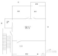 北苑小区红梅园2室2厅1卫户型图