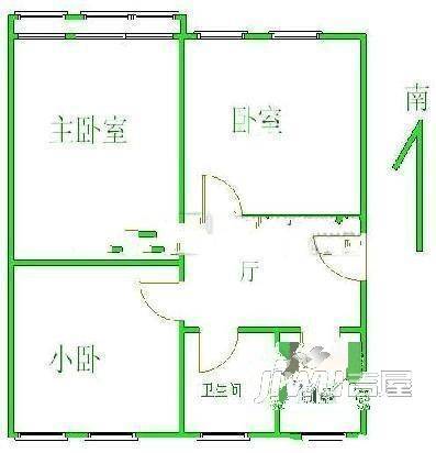 锦绣苑3室1厅1卫户型图