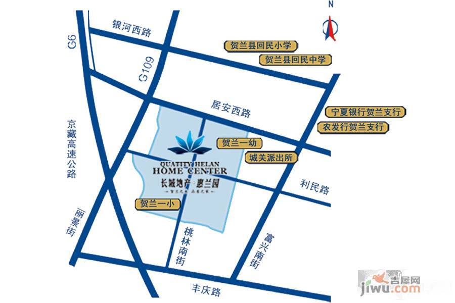 长城惠兰园C区位置交通图